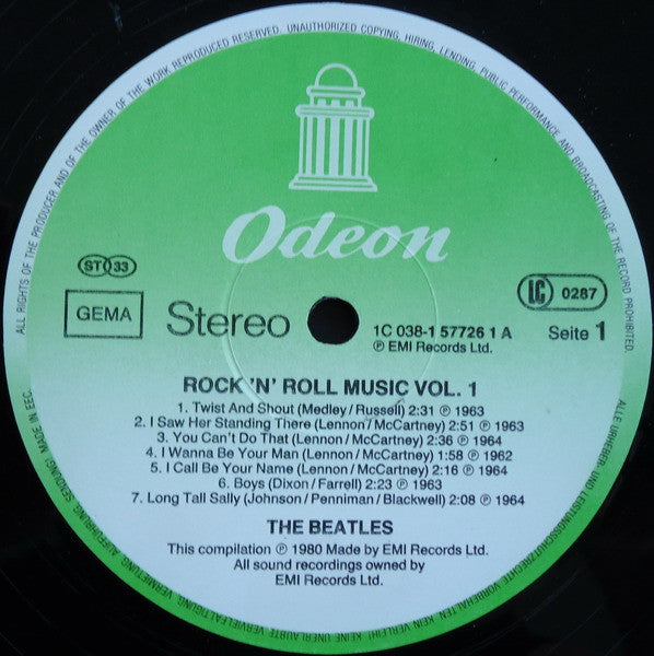 The Beatles : Rock'n'Roll Music, Volume 1 (LP, Comp, RP)