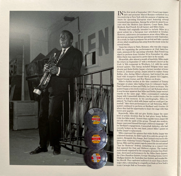 Miles Davis Quintet* : In Concert At The Olympia, Paris 1957 (2xLP, Album, Mono)