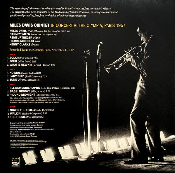 Miles Davis Quintet* : In Concert At The Olympia, Paris 1957 (2xLP, Album, Mono)
