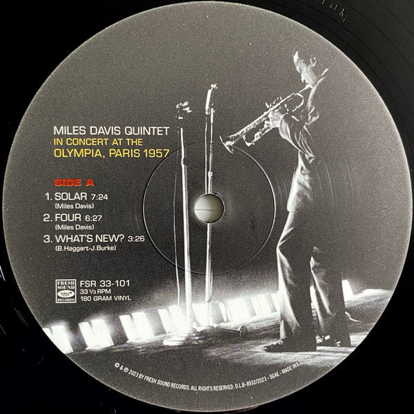 Miles Davis Quintet* : In Concert At The Olympia, Paris 1957 (2xLP, Album, Mono)