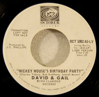 David & Gail : Mickey Mouse's Birthday Party (7", MiniAlbum, Promo)