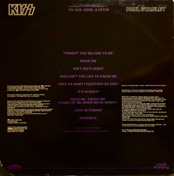 Kiss, Paul Stanley : Paul Stanley (LP, Album)