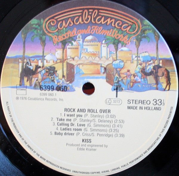 Kiss : Rock And Roll Over (LP, Album, RE)
