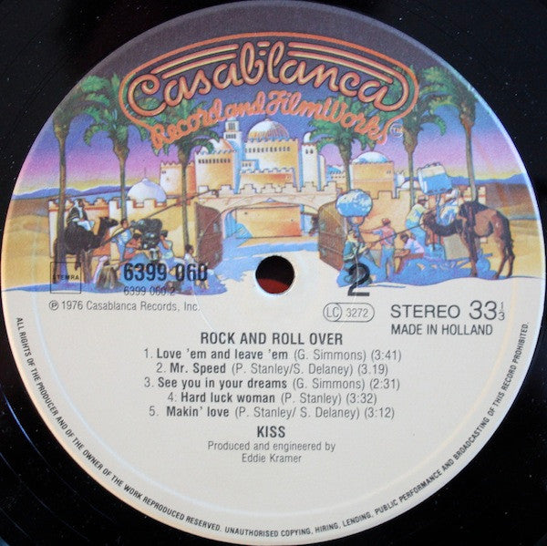 Kiss : Rock And Roll Over (LP, Album, RE)