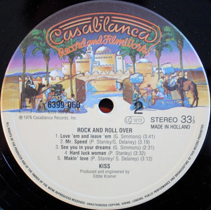 Kiss : Rock And Roll Over (LP, Album, RE)