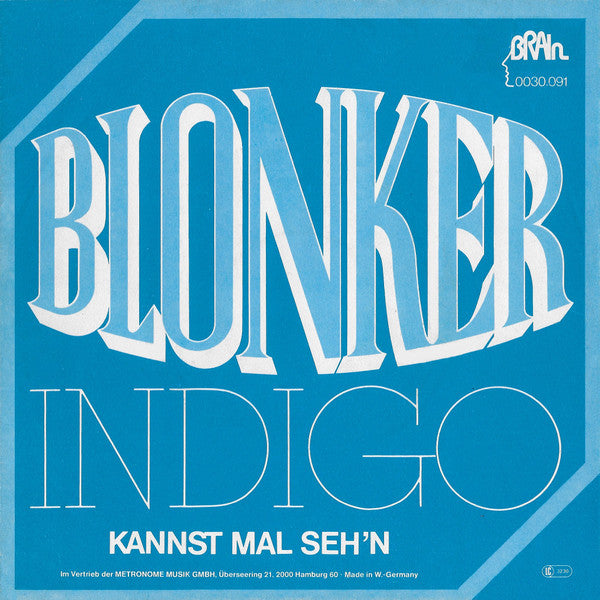 Blonker : Indigo (7", Single)