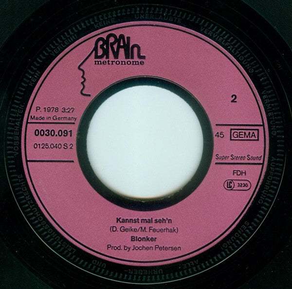 Blonker : Indigo (7", Single)