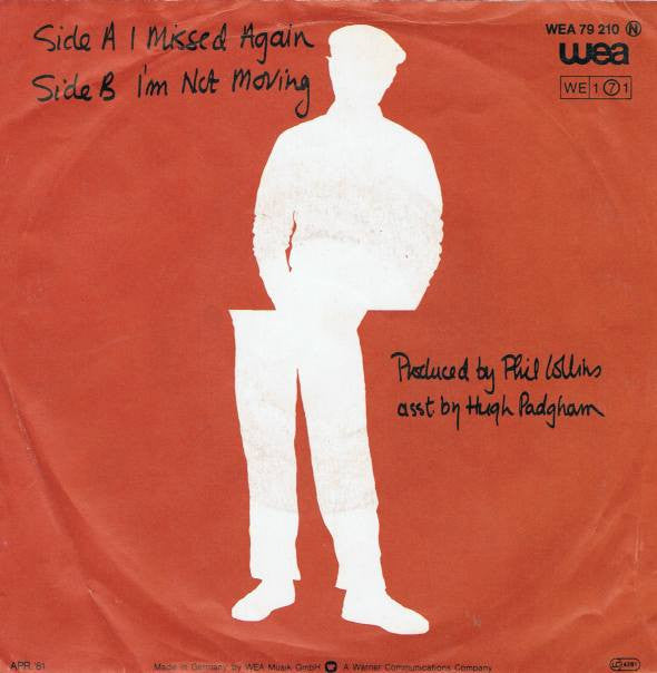 Phil Collins : I Missed Again (7", Single)