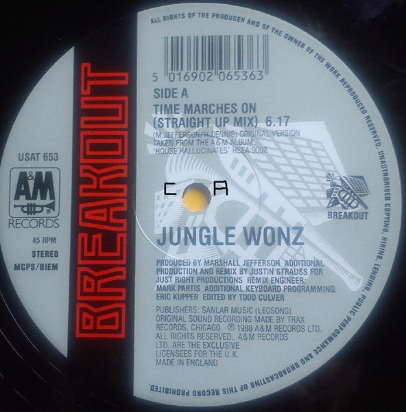 Jungle Wonz : Time Marches On (The Remixes) (12")