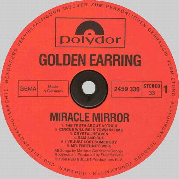 Golden Earrings* : Miracle Mirror (LP, Album, RE)