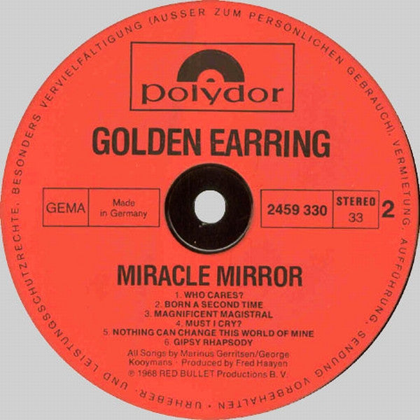 Golden Earrings* : Miracle Mirror (LP, Album, RE)
