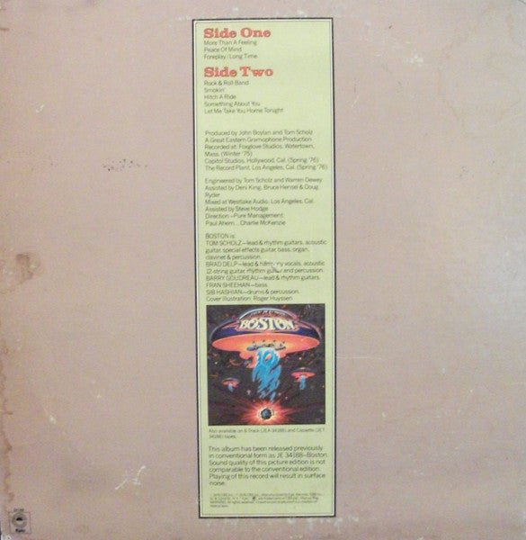 Boston : Boston (LP, Album, Ltd, Pic, RE)
