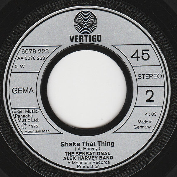 The Sensational Alex Harvey Band : Gamblin' Bar Room Blues (7", Single)