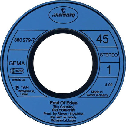Big Country : East Of Eden (7", Single)