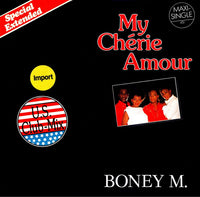 Boney M. : My Chérie Amour (U.S. Club-Mix - Special Extended) (12", Maxi, Promo)