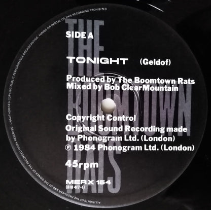 The Boomtown Rats : Tonight (12")