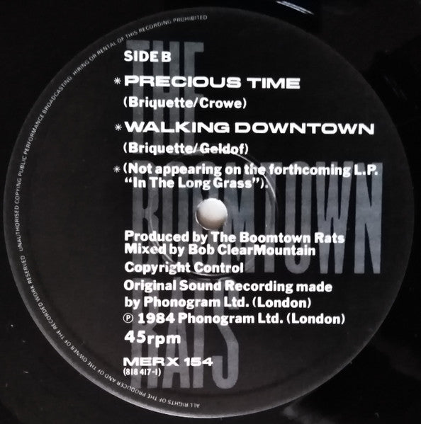 The Boomtown Rats : Tonight (12")