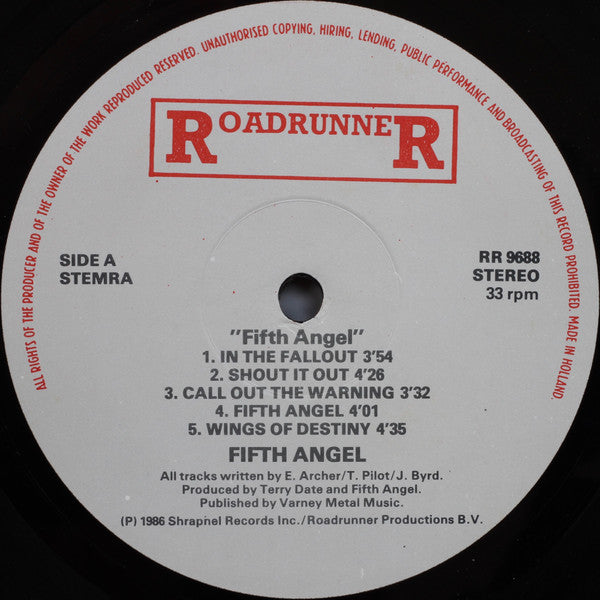 Fifth Angel : Fifth Angel (LP, Album)