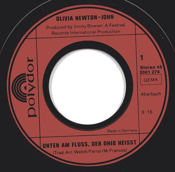 Olivia Newton-John : Unten Am Fluß, Der Ohio Heißt (7", Single, RP)