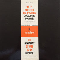 Jackie Paris : The Song Is Paris (LP, Album, Mono, Promo, Amp)