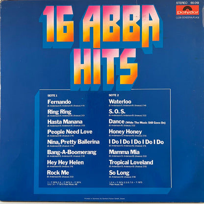 ABBA : 16 ABBA Hits (LP, Comp, Club, Red)
