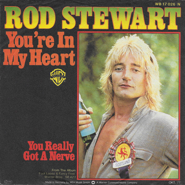 Rod Stewart : You're In My Heart (7", Single)