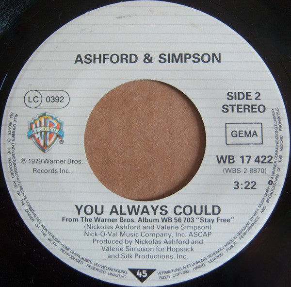 Ashford & Simpson : Found A Cure (7", Single)