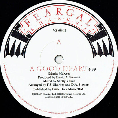 Feargal Sharkey : A Good Heart (12", Single)
