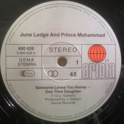 June Lodge And Prince Mohammed : Someone Loves You Honey/One Time Daughter (12", Single)