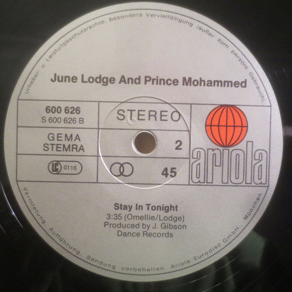 June Lodge And Prince Mohammed : Someone Loves You Honey/One Time Daughter (12", Single)