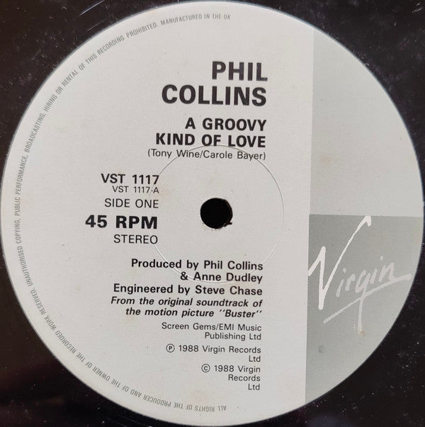 Phil Collins : A Groovy Kind Of Love (12", Single, Gat)