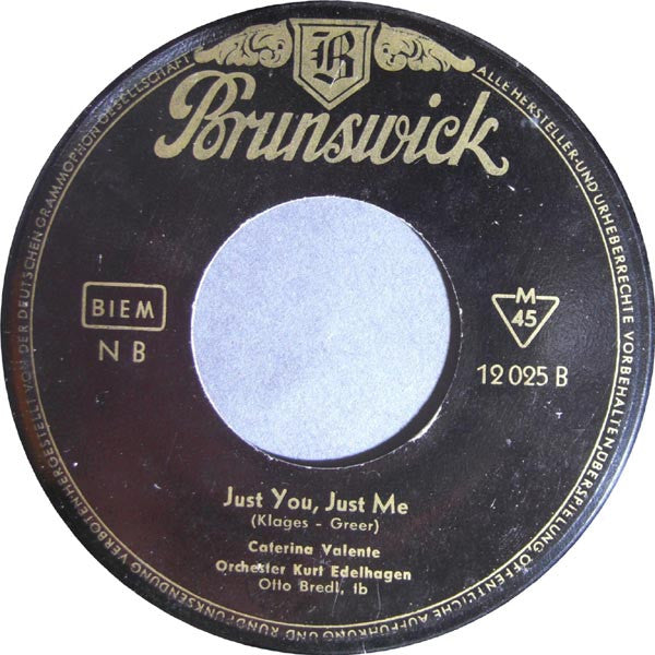 Caterina Valente : Istanbul / Just You, Just Me (7")