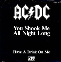 AC/DC : You Shook Me All Night Long (7", Single, M/Print)