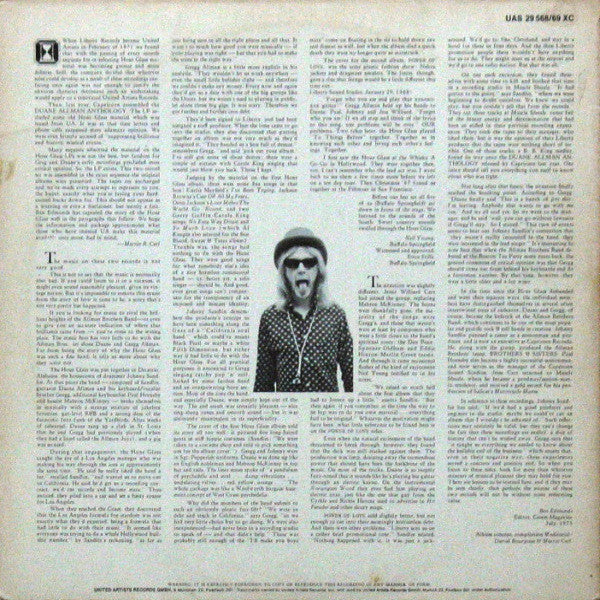 The Hourglass* : The Hourglass Featuring Gregg & Duane Allman (2xLP, Comp)