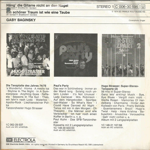 Gaby Baginsky : Häng Die Gitarre Nicht An Den Nagel (7", Single)