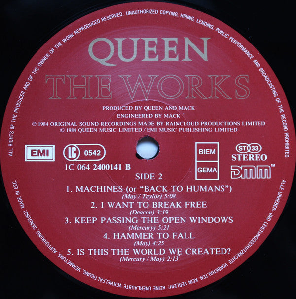 Queen : The Works (LP, Album)