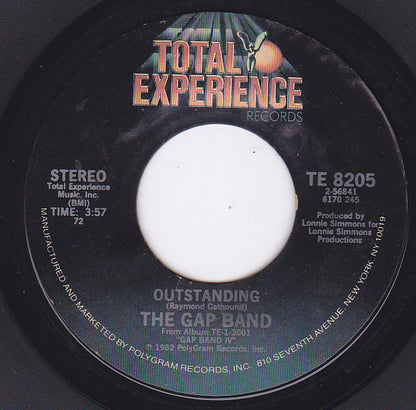 The Gap Band : Outstanding / The Boys Are Back In Town (7", Single, Styrene, PRC)