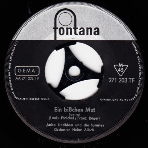 Anita Lindblom : Ein Bißchen Mut (7", Single, Mono)