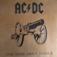 AC/DC : For Those About To Rock We Salute You (LP, Album, Gat)