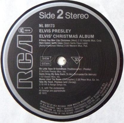 Elvis* : Elvis' Christmas Album (LP, Album, RE)