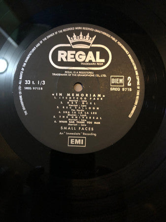 Small Faces : In Memoriam (LP, Comp)