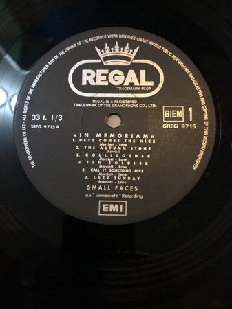 Small Faces : In Memoriam (LP, Comp)