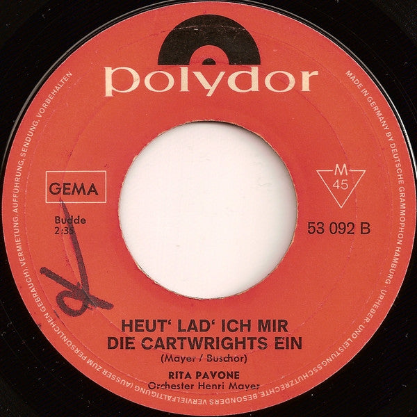 Rita Pavone : Alle Männer Sind Nicht So (7", Single)