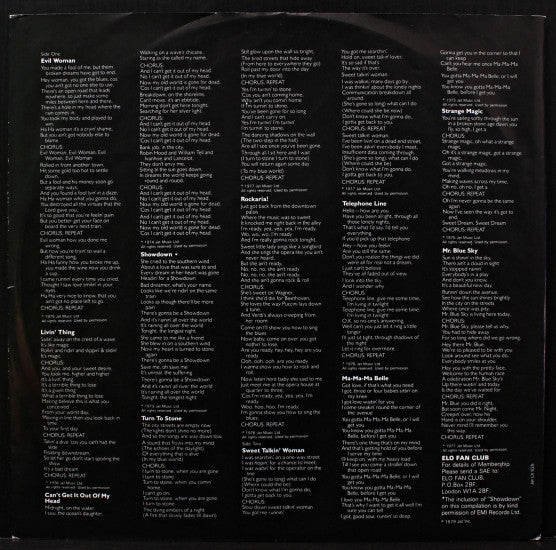 ELO* : ELO's Greatest Hits (LP, Comp)