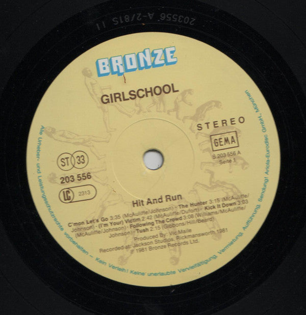 Girlschool : Hit And Run (LP, Album)