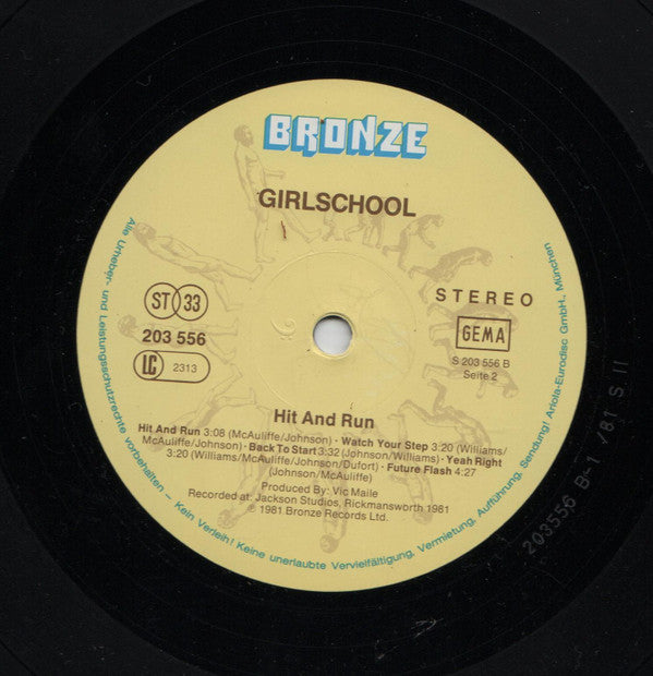 Girlschool : Hit And Run (LP, Album)