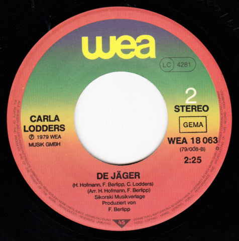 Carla Lodders : Dans Op De Deel (7", Single)