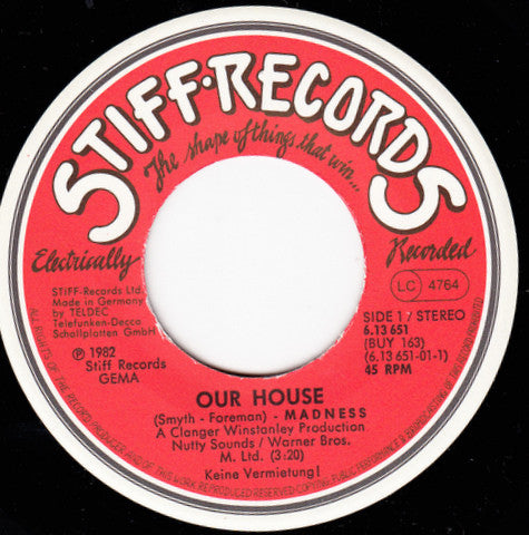 Madness : Our House (7", Single)