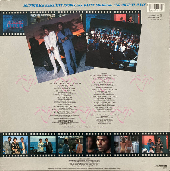 Various : Miami Vice (Music From The Television Series) (LP, Comp)