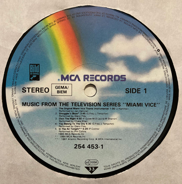 Various : Miami Vice (Music From The Television Series) (LP, Comp)
